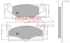 METZGER 1170136 - Bremsbelagsatz, Scheibenbremse