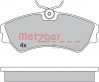 METZGER 1170397 - Bremsbelagsatz, Scheibenbremse