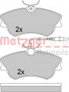 METZGER 1170456 - Bremsbelagsatz, Scheibenbremse