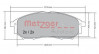 METZGER 1170101 - Bremsbelagsatz, Scheibenbremse