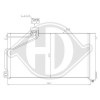 DIEDERICHS DCC1687 - Kondensator, Klimaanlage