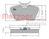 METZGER 1170316 - Bremsbelagsatz, Scheibenbremse