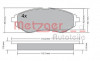 METZGER 1170404 - Bremsbelagsatz, Scheibenbremse