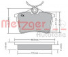 METZGER 1170139 - Bremsbelagsatz, Scheibenbremse