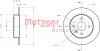 METZGER 6110022 - Bremsscheibe