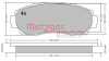 METZGER 1170482 - Bremsbelagsatz, Scheibenbremse