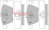 METZGER 1170233 - Bremsbelagsatz, Scheibenbremse