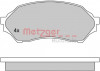 METZGER 1170518 - Bremsbelagsatz, Scheibenbremse