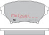 METZGER 1170480 - Bremsbelagsatz, Scheibenbremse