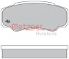 METZGER 1170381 - Bremsbelagsatz, Scheibenbremse
