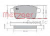 METZGER 1170471 - Bremsbelagsatz, Scheibenbremse