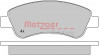 METZGER 1170026 - Bremsbelagsatz, Scheibenbremse