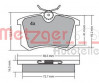METZGER 1170001 - Bremsbelagsatz, Scheibenbremse