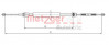 METZGER 10.6541 - Seilzug, Feststellbremse