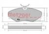 METZGER 1170537 - Bremsbelagsatz, Scheibenbremse