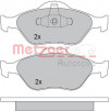 METZGER 1170045 - Bremsbelagsatz, Scheibenbremse