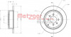 METZGER 6110340 - Bremsscheibe