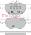 METZGER 1170558 - Bremsbelagsatz, Scheibenbremse