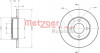 METZGER 6110254 - Bremsscheibe