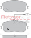 METZGER 1170232 - Bremsbelagsatz, Scheibenbremse