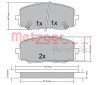 METZGER 1170588 - Bremsbelagsatz, Scheibenbremse