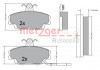 METZGER 1170427 - Bremsbelagsatz, Scheibenbremse