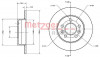 METZGER 6110273 - Bremsscheibe