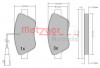 METZGER 1170102 - Bremsbelagsatz, Scheibenbremse