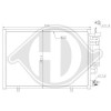 DIEDERICHS DCC1646 - Kondensator, Klimaanlage