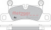METZGER 1170523 - Bremsbelagsatz, Scheibenbremse