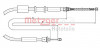 METZGER 1281P2 - Seilzug, Feststellbremse