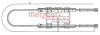 METZGER 10.713 - Seilzug, Feststellbremse