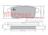 METZGER 1170686 - Bremsbelagsatz, Scheibenbremse