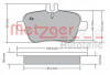 METZGER 1170204 - Bremsbelagsatz, Scheibenbremse