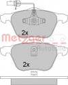 METZGER 1170342 - Bremsbelagsatz, Scheibenbremse