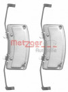 METZGER 109-1706 - Zubehörsatz, Scheibenbremsbelag
