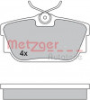 METZGER 1170332 - Bremsbelagsatz, Scheibenbremse