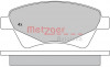 METZGER 1170255 - Bremsbelagsatz, Scheibenbremse