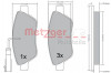 METZGER 1170505 - Bremsbelagsatz, Scheibenbremse