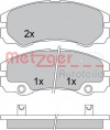METZGER 1170363 - Bremsbelagsatz, Scheibenbremse
