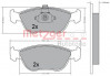 METZGER 1170282 - Bremsbelagsatz, Scheibenbremse