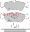 METZGER 1170179 - Bremsbelagsatz, Scheibenbremse