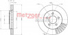 METZGER 6110708 - Bremsscheibe