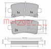 METZGER 1170152 - Bremsbelagsatz, Scheibenbremse