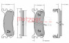 METZGER 1170431 - Bremsbelagsatz, Scheibenbremse