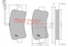 METZGER 1170111 - Bremsbelagsatz, Scheibenbremse