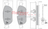METZGER 1170657 - Bremsbelagsatz, Scheibenbremse