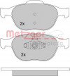 METZGER 1170241 - Bremsbelagsatz, Scheibenbremse