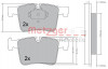 METZGER 1170469 - Bremsbelagsatz, Scheibenbremse