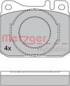METZGER 1170385 - Bremsbelagsatz, Scheibenbremse